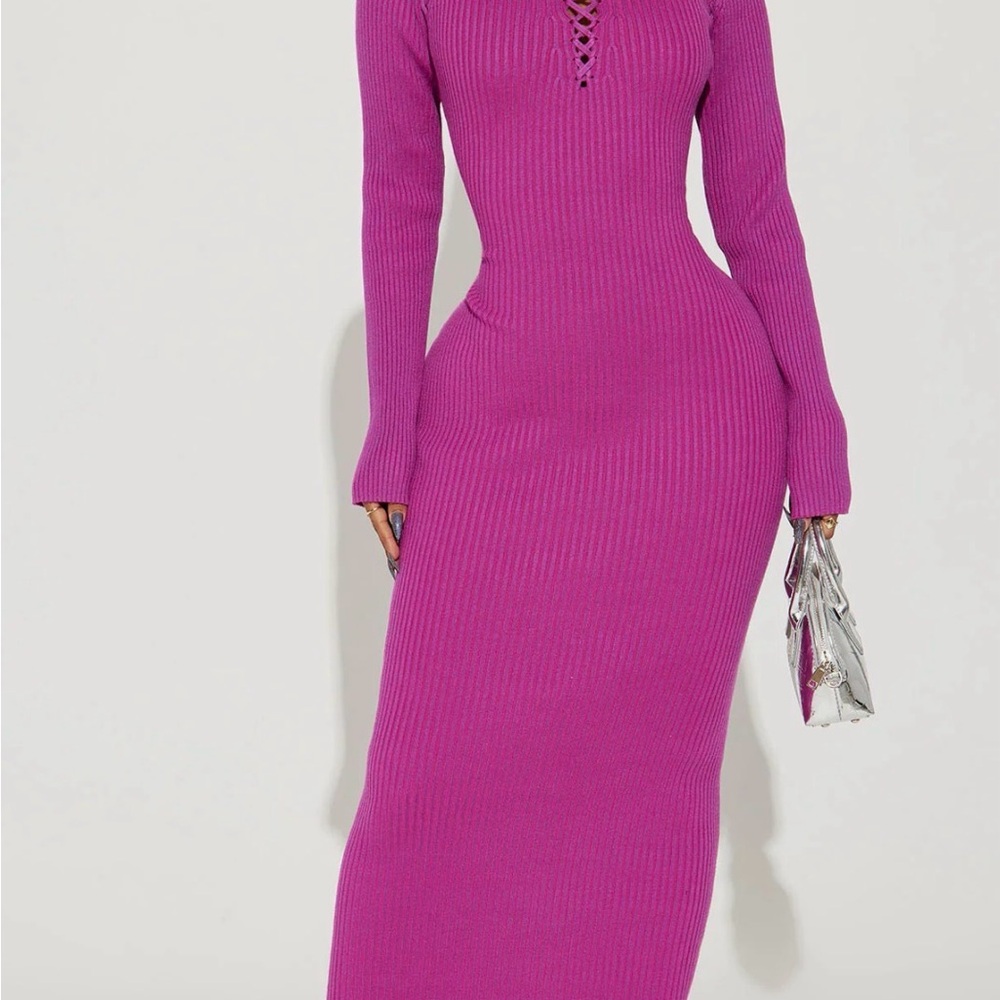 🔥New! Vibrant Mantega Long Sleeve Maxi Dress
 MANTENGA AVAILABLE 1X each - Picture 5 of 5